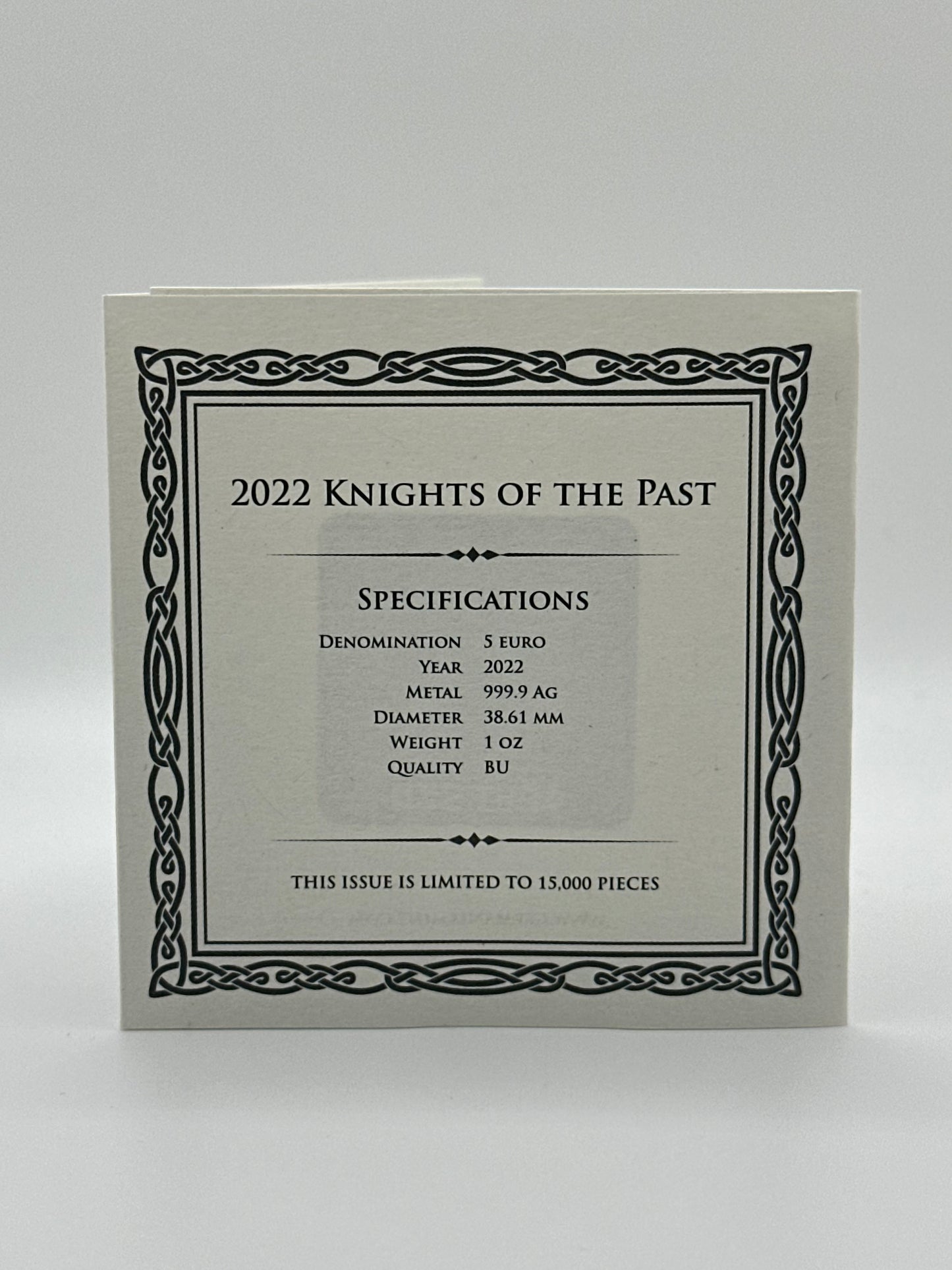 Knights of the Past 2022 1oz Silver Coin