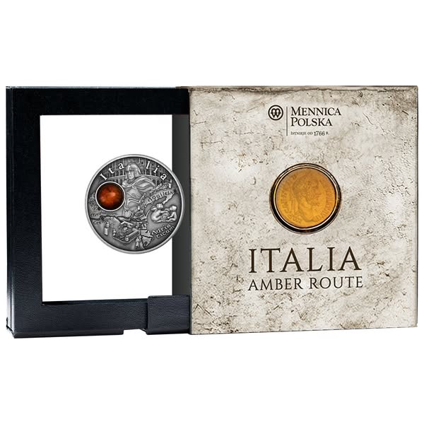 2025 Amber Route Italia 17.5g .999 Silver Coin