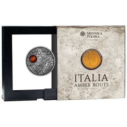 2025 Amber Route Italia 17.5g .999 Silver Coin