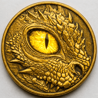 2026 Golden Dragon Colorized 5oz .999 Fine Copper