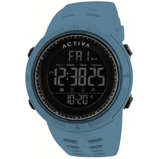 Activa X Invicta Digital Men's Watch - 50mm, Light Blue (ACW1915-002)