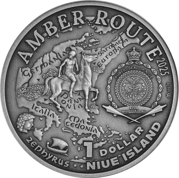 2025 Amber Route Italia 17.5g .999 Silver Coin