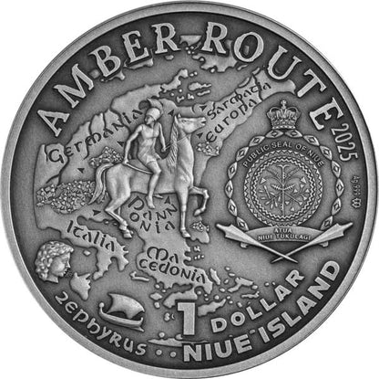 2025 Amber Route Italia 17.5g .999 Silver Coin