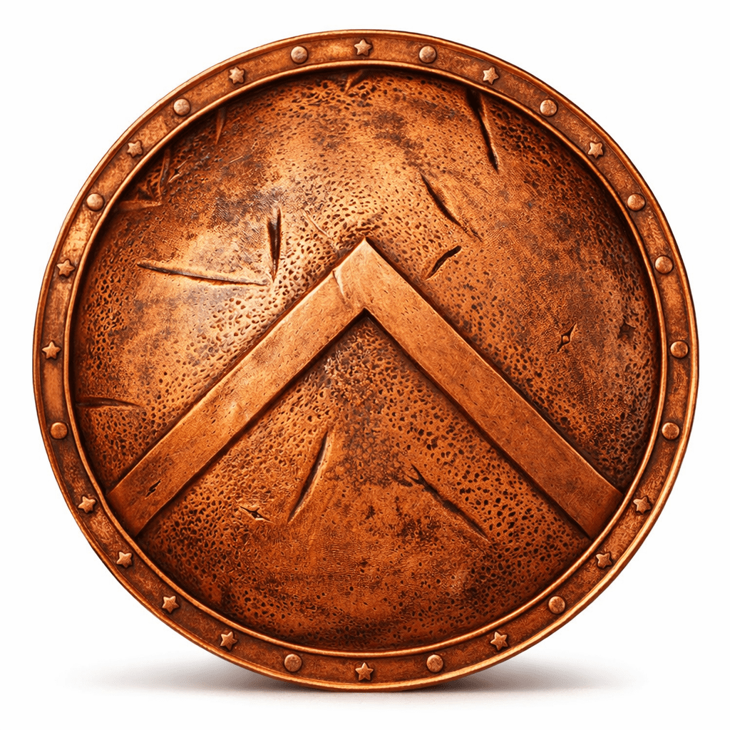 2026 Legendary Shields Sparta .999 5oz Copper Shield