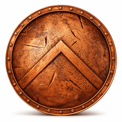 2026 Legendary Shields Sparta .999 5oz Copper Shield