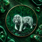 Emerald Forest Tiger – 5 AVDP oz Glow-in-the-Dark .999 Fine Copper Coin