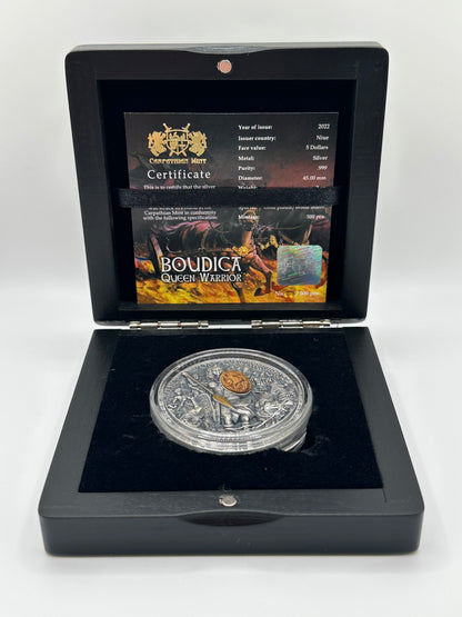 2 oz Colorized Silver Women Warrior Coin