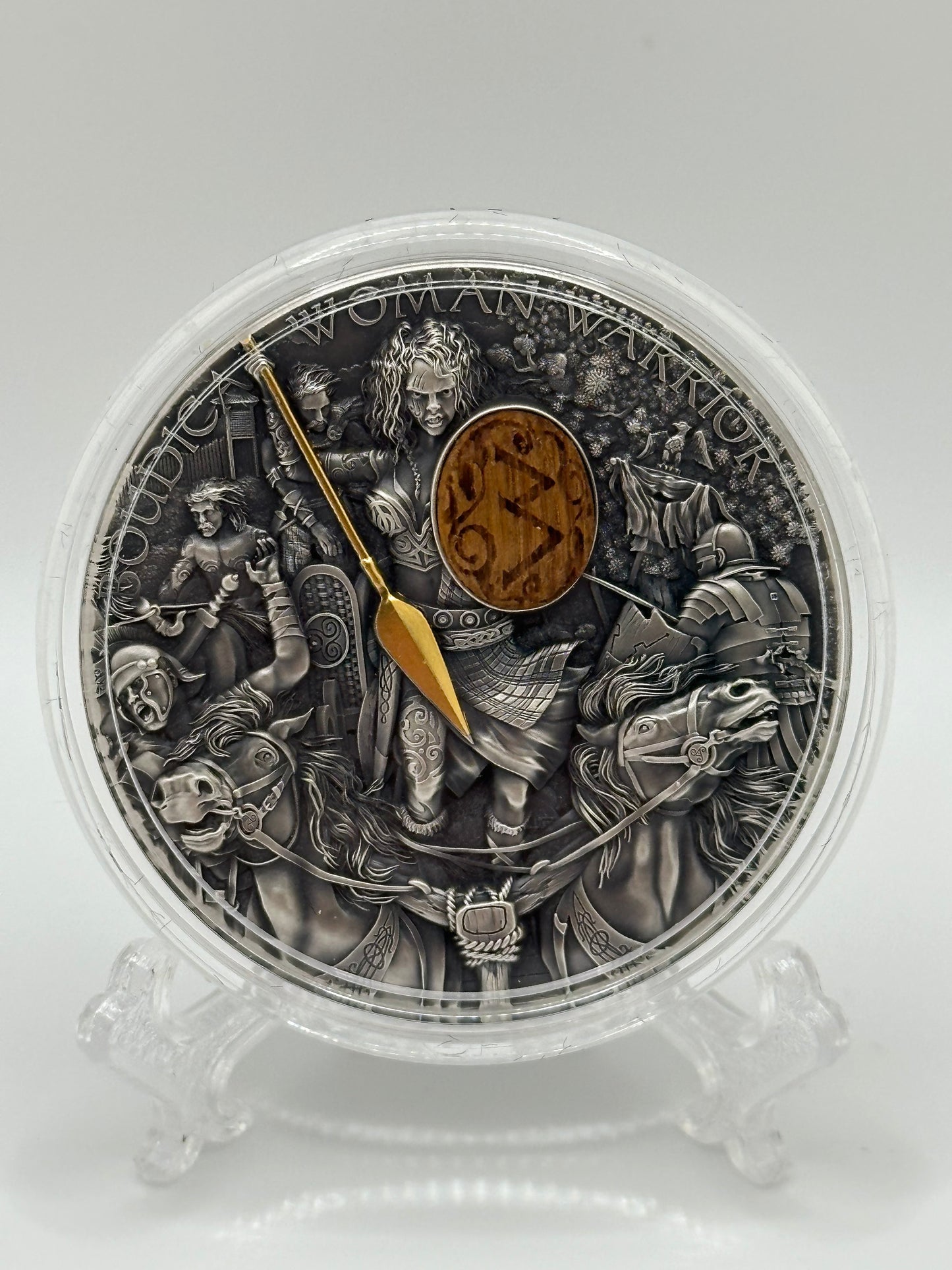 2 oz Colorized Silver Women Warrior Coin