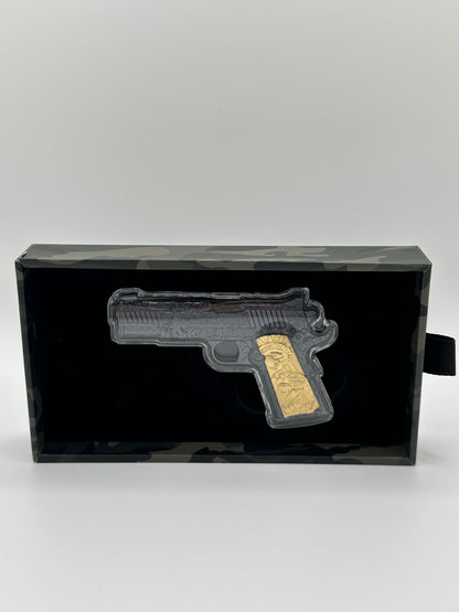 2 OZ SILVER .45 CALIBER PISTOL