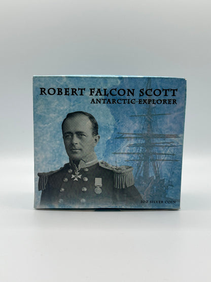 Robert Falcon Scott Antarctic Explorer 1oz Silver Coin