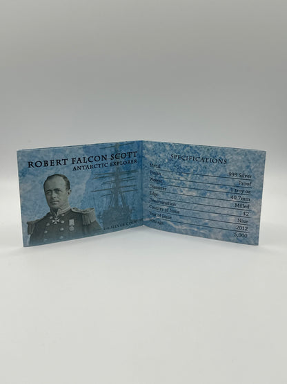 Robert Falcon Scott Antarctic Explorer 1oz Silver Coin