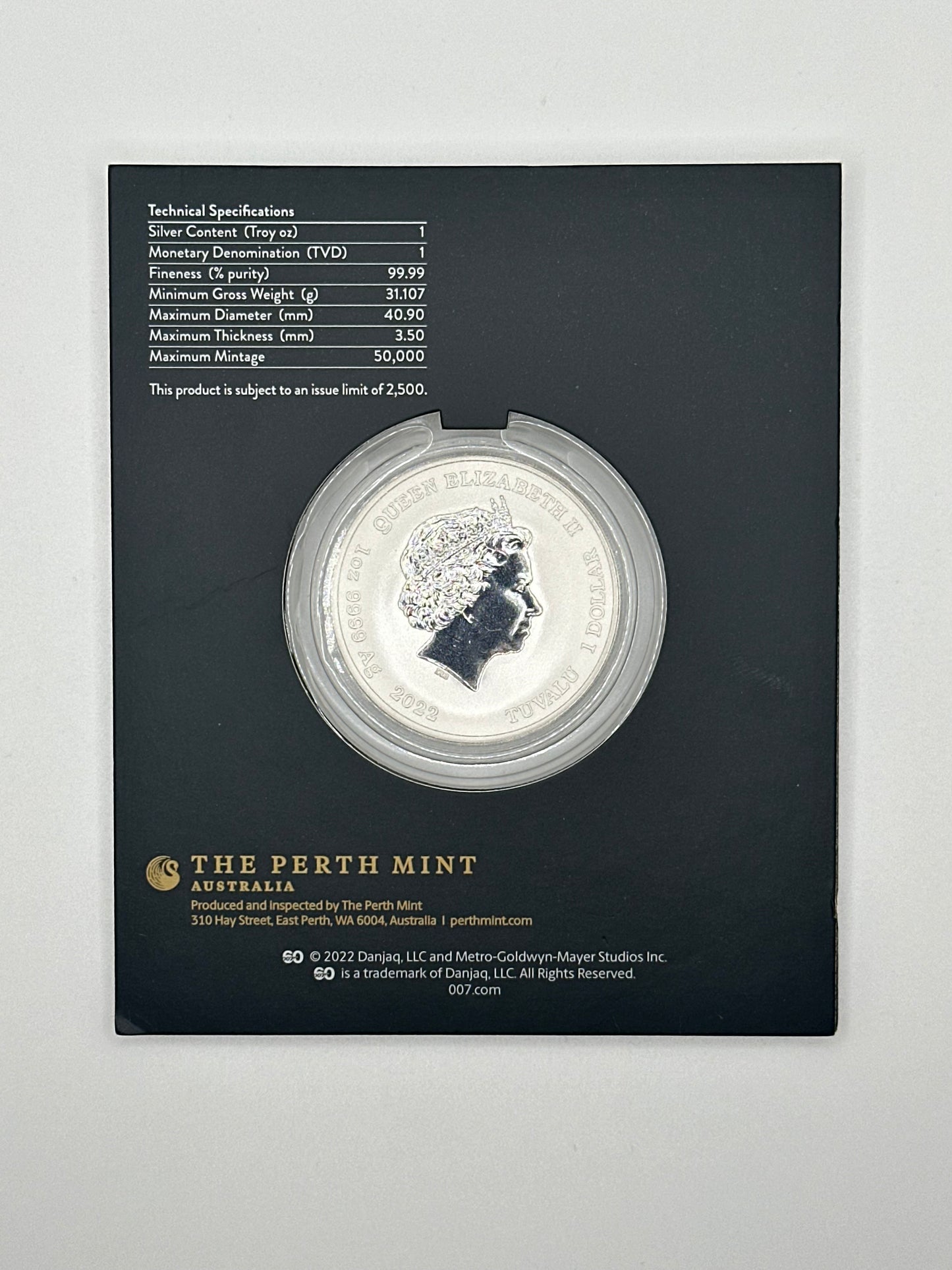 James Bond 007 1oz Silver Coin - Perth Mint