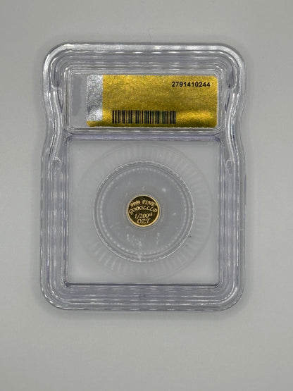 ICG MS70 The Coin Shack (TCS) Fractional Gold Coin – 1/200 oz Gold