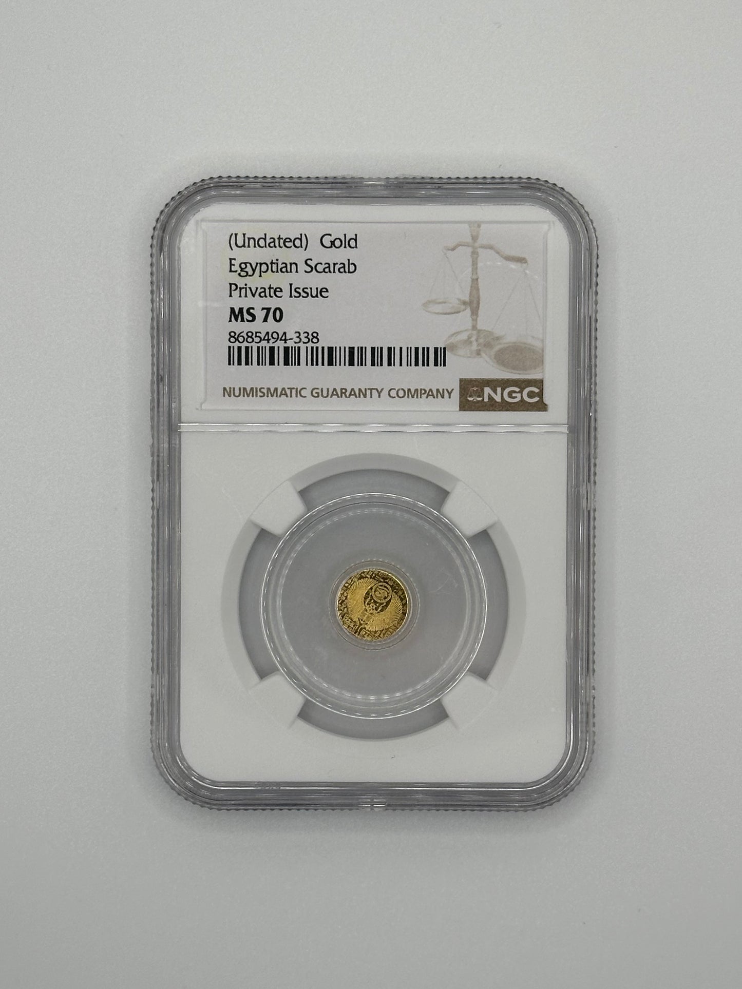 NGC MS70 King Tutankhamun Fractional Gold Coin – 1/200 oz Gold