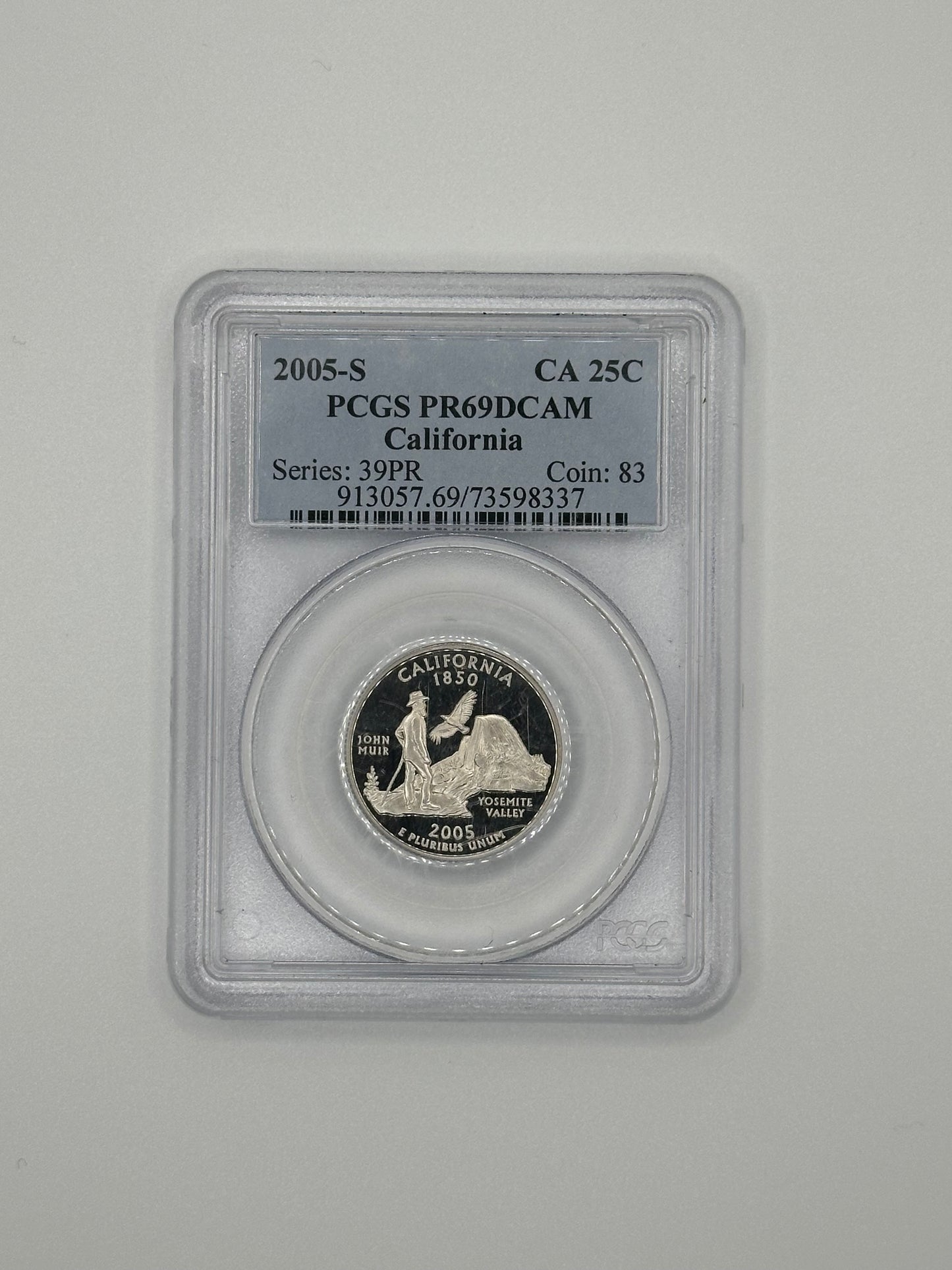 2005-S California State Quarter – PCGS PR69DCAM | Clad Proof