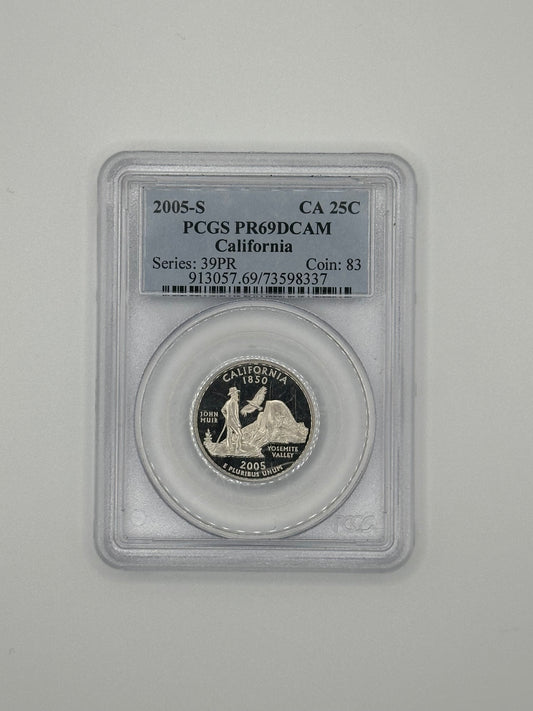 2005-S California State Quarter – PCGS PR69DCAM | Clad Proof