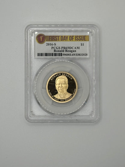 2016-S Ronald Reagan Presidential Dollar – PCGS PR69DCAM | Clad Proof