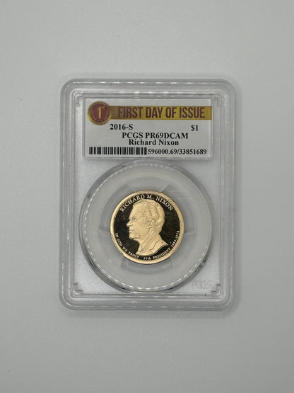 2016-S Richard Nixon Presidential Dollar – PCGS PR69DCAM | Clad Proof