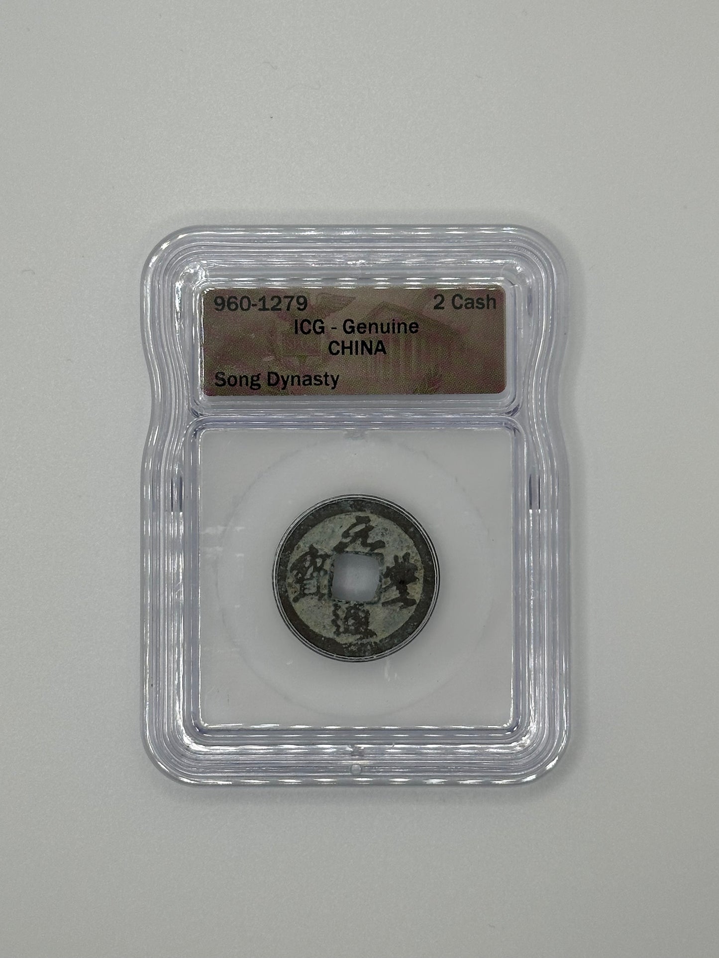 China Song Dynasty (960–1279) 2 Cash – ICG Genuine | Ancient Chinese Coin