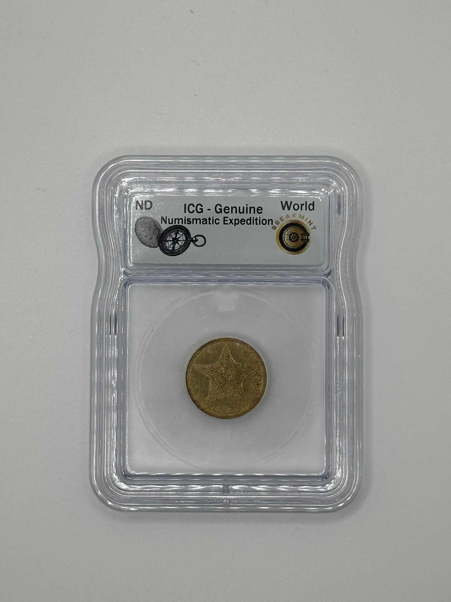 1974 Commonwealth of the Bahamas One Cent – ICG Genuine | Numismatic Expedition World Coin