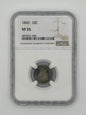 1843 10C Dime VF35 NGC Slab