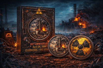 2026 40th Anniversary Chernobyl Disaster 100g Colorized Antique .999 Copper