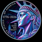 CYBER CITY - 2026 Enduring Liberty Colorized Half Dollar – America 250th Anniversary