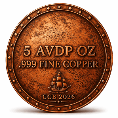 2026 Legendary Shields Sparta .999 5oz Copper Shield